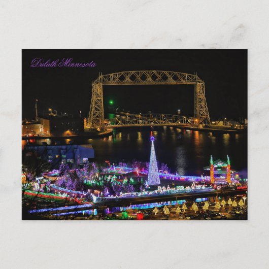 Luchtbrug en Bentleyville Minnesota Briefkaart (Voorkant)