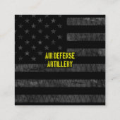 Luchtdefensie-artillerie afgeslankte Amerikaanse v Kortingskaartje (Achterkant)