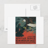 Luchtdienst leger rond 1917 briefkaart (Voorkant / Achterkant)