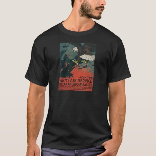Luchtdienst leger rond 1917 t-shirt (Voorkant)