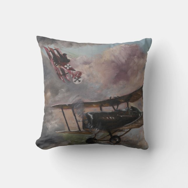 Luchtdogfight 1917 kussen (Voorkant)