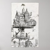 Luchtdraaiende ruimte poster (Voorkant)