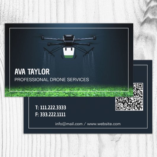 Luchtdrone UAV Custom QR Visitekaartje