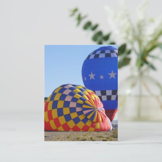 Luchten omhoog briefkaart (Staand voorkant)