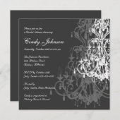 Luchters Bridal Shower-uitnodigkaart Kaart (Voorkant / Achterkant)