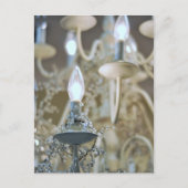 Luchters, lichte glas en luchters briefkaart (Voorkant)