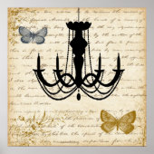  luchters met Butterflies Poster (Voorkant)