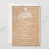 Luchters op bruin papier kaart (Voorkant)