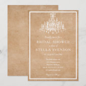 Luchters op bruin papier kaart (Voorkant / Achterkant)