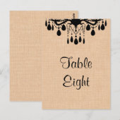 luchters op het nummer van de druppelteller briefkaart (Voorkant / Achterkant)