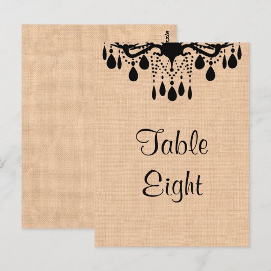 luchters op het nummer van de druppelteller briefkaart (Voorkant / Achterkant)