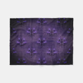 luchters, paars, zwarte gothische vintage fleece deken (Voorkant (Horizontaal))