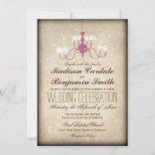  Luchters Rustic Wedding Invitations Kaart (Voorkant)