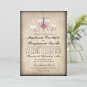  Luchters Rustic Wedding Invitations Kaart (Staand voorkant)