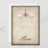  Luchters Rustic Wedding Invitations Kaart (Achterkant)