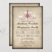  Luchters Rustic Wedding Invitations Kaart (Voorkant / Achterkant)