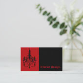 Luchters Silhouette Icon - Binneninrichting Visitekaartje (Staand voorkant)