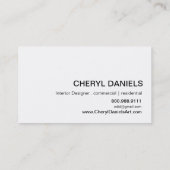 Luchters Silhouette Icon - Binneninrichting Visitekaartje (Achterkant)