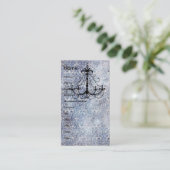 Luchters voor  behangpapier voor blauwe faux visitekaartje (Staand voorkant)