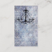 Luchters voor  behangpapier voor blauwe faux visitekaartje (Achterkant)