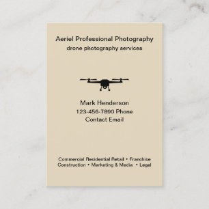Luchtfoto drone fotografie Moderne Visitekaartjes