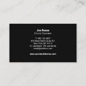 Luchtfoto- en videodiensten voor drones visitekaartje (Achterkant)