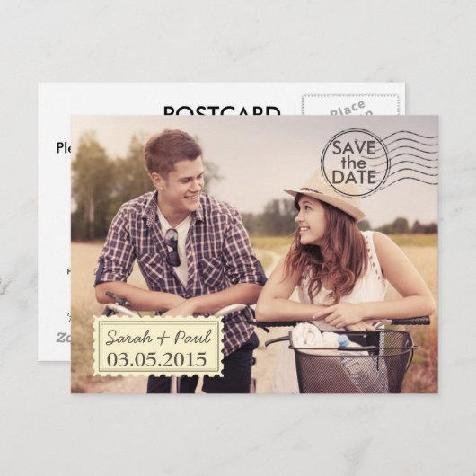 Luchtfoto Opslaan van de datum Briefkaart (Voorkant / Achterkant)