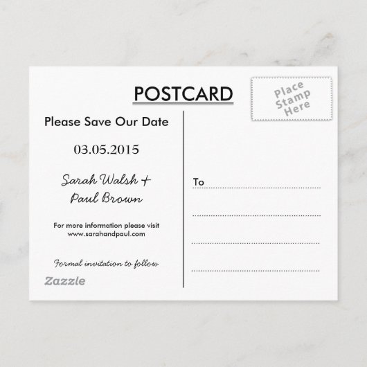 Luchtfoto Opslaan van de datum Briefkaart (Achterkant)