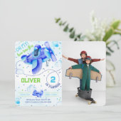 Luchtfoto-uitnodigingen Kaart (Staand voorkant)