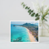 Luchtfoto Uitzicht had Rin Thailand Illustratie Briefkaart (Staand voorkant)