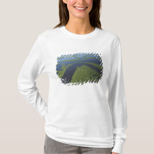 Luchtfoto van Anavilhanas-archipel, overstroomd T-shirt