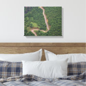 Luchtfoto van bos canvas afdruk (Insitu (Slaapkamer))