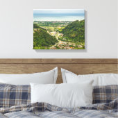 luchtfoto van bossen canvas afdruk (Insitu (Slaapkamer))