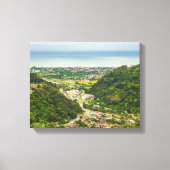 luchtfoto van bossen canvas afdruk (Voorkant)