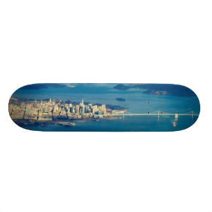 Luchtfoto van de baai van San Francisco Skateboard
