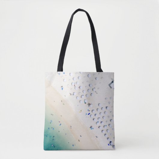Luchtfoto van de kust tote bag (Voorkant)