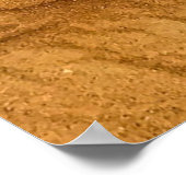 Luchtfoto van de woestijn poster (Hoek)