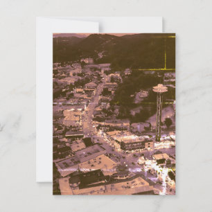 Luchtfoto van Downton Pigeon Forge-ansichtkaart Briefkaart