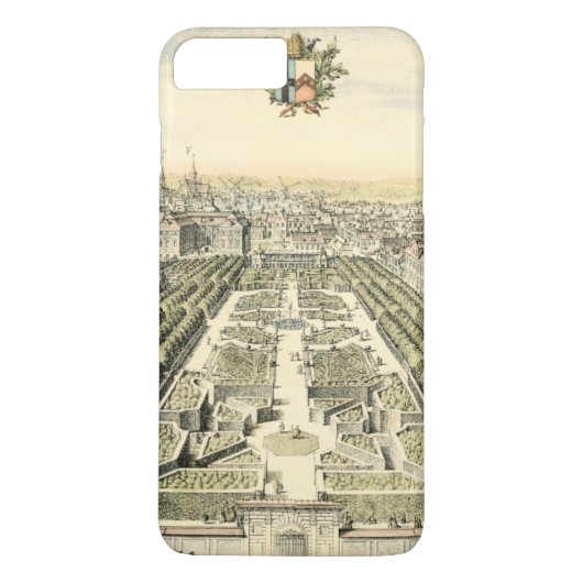 Luchtfoto van formele tuin door Eric Dahlbergh Case-Mate iPhone Case (Achterkant)