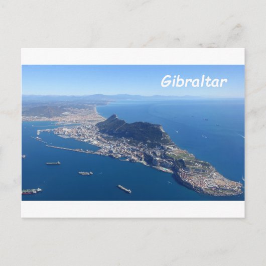 Luchtfoto van Gibraltar Briefkaart (Voorkant)