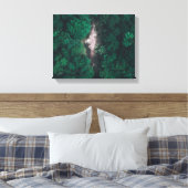 Luchtfoto van groen bos canvas afdruk (Insitu (Slaapkamer))