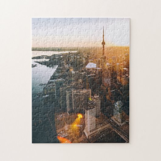 Luchtfoto van het centrum van Toronto, Ontario | C Legpuzzel (Verticaal)