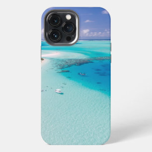 Luchtfoto van het strand iPhone 13 pro max hoesje