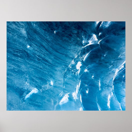 Luchtfoto van het waterlichaam poster (Voorkant)