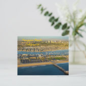 Luchtfoto van Newport Beach California Briefkaart (Staand voorkant)