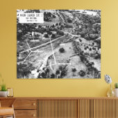 Luchtfoto van raketten in Cuba 1962 Canvas Afdruk (Insitu (Woonkamer))