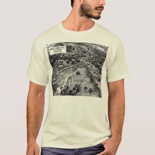 Luchtfoto van raketten in Cuba 1962 T-shirt (Voorkant)