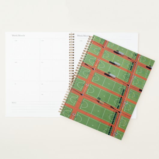 Luchtfoto van tennisbanen planner (Display)