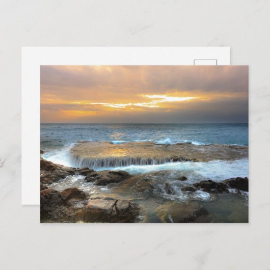 luchtfoto van uitzicht uit de rotswal feestdagenkaart (Voorkant / Achterkant)