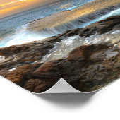 luchtfoto van uitzicht uit de rotswal poster (Hoek)